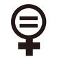 ジェンダーレス ジェンダーシンボル,性別記号,女性シンボル,女性記号,二本線,レズビアン,LGBTQ,ジェンダーレス,アイコン,素材のシルエット素材