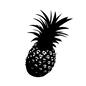 パイン パイン パイン,パイナップル,フルーツ,夏,サマー,南国,果物のシルエット素材