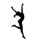 踊る女性 バレリーナ,バレエ,ポーズ,女の子,女,女性,人物,人,全身,ジャンプのシルエット素材