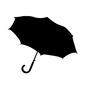傘 カサ,傘,雨具,梅雨,雨,雨天,雨降り,降水,雨の日,レイングッズのシルエット素材