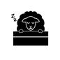 羊 睡眠,羊,ひつじ,ヒツジ,動物,生き物,正面,もこもこ,寝る,眠るのシルエット素材