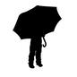 雨の日　子供 人物,子供,こども,カサ,傘,梅雨,雨,雨天,雨降り,降水のシルエット素材