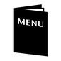 メニュー メニュー 食事,メニュー,英語,英字,メニュー表,開く,レストラン,ファミレス,お店,店のシルエット素材