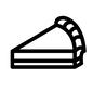 ケーキ ケーキ サンクスギビングデー,thanksgivingday,タルト,ケーキ,チーズケーキ,ワンカット,側面,スイーツ,おやつ,洋菓子のシルエット素材