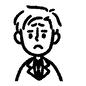 男性 男性 男性,男の人,上半身,学生,男の子,困り顔,への字口,正面,人,人物のシルエット素材