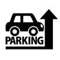 駐車場 駐車場 駐車場,立体駐車場,英語,単語,車,自動車,乗り物,矢印,上向き,上がるのシルエット素材