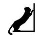 爪とぎ ペット,爪とぎ,壁,ガリガリ,横向き,立ち上がる,研ぐ,長い尾,室内,家猫のシルエット素材
