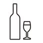 白ワイン 白ワイン グラス,ワイングラス,1杯,ワインボトル,ボトル,1本,ビン,瓶,アルコール,お酒のシルエット素材