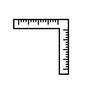 指矩 指矩,さしがね,サシガネ,定規,L,L字型,材木,金属,直角,長さのシルエット素材