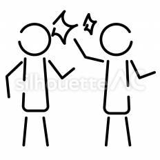 喧嘩 ピクトグラム,ピクトサイン,アイコンのシルエット素材