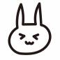 嬉しいウサギ 嬉しいウサギ ウサギ,韓国風,嬉しい,動物,1匹,顔,表情,ペット,キャラクター,動物園のシルエット素材