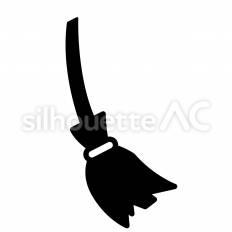 ほうき ほうき,掃除道具,魔女のシルエット素材