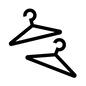 ハンガー 家事,ハンガー,吊るす,干す,かける,洋服掛け,洗濯物,クローゼット,整理具,衣類用ハンガーのシルエット素材