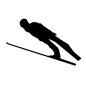 スキージャンプ スキージャンプ スキージャンプ,ジャンプ,スポーツ,スキー,競技,アスリート,人物,人,選手,ウィンタースポーツのシルエット素材