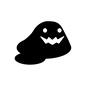 スライム スライム スライム,モンスター,オバケ,お化け,幽霊,ハロウィン,ハロウィーン,前夜祭,収穫祭,秋のシルエット素材