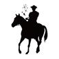 カウボーイ カウボーイ カウボーイ,アメリカン,乗馬,馬,アメリカ,男性,男,人,童話,メルヘンのシルエット素材