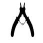 ニッパー ニッパー,おさえる,切る,鉄製,工具,道具,作業道具のシルエット素材