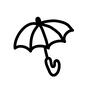 カサ カサ 開く,さす,子供用,雨,天気,雨傘,梅雨,雨具,傘,手書き風のシルエット素材
