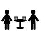 婚活 婚活 お見合いパーティー,立食,テーブル,男性,女性,男女,コップ,ブラス,飲物,立つのシルエット素材