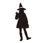 魔女の仮装をする人 魔女の仮装をする人 仮装,コスプレ,ハロウィン,人,人物,女の子,ポーズ,手を振る,三角帽子,魔女帽子のシルエット素材
