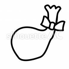 レッグチキン　白抜き レッグチキン,骨付き,肉のシルエット素材