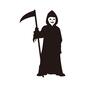 死神 仮装,コスプレ,ハロウィン,人,人物,死神,ローブ,カマ,武器,仮面のシルエット素材