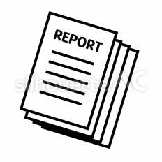 レポート　白抜き 白抜き,レポート,書類のシルエット素材
