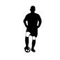 サッカー選手 サッカー選手 サッカー選手,人,人物,ボール,サッカーボール,球技,スポーツ,サッカー,全身のシルエット素材