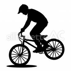 BMX bmx,自転車,乗るのシルエット素材