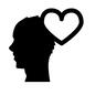 男性 男性,人,人物,横顔,横向き,顔,アップ,ハート,ハートマーク,ハート模様のシルエット素材