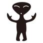 エイリアン エイリアン エイリアン,宇宙人,不気味,気持ち悪い,異星人,キャラクター,笑顔,生き物,奇妙,宇宙旅行のシルエット素材