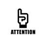 上注意 上注意 指,上向き,指さし,上注意,注目,アテンション,デンジャー,危険,注意,警告のシルエット素材