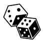サイコロ サイコロ サイコロ,さいころ,賽子,骰子,ダイス,出目,振る,小道具,ゲーム,カジノのシルエット素材