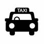 タクシー タクシー,乗用車,タイヤ,窓,ライト,バンパー,ナンバー,ボンネット,車体,正面のシルエット素材