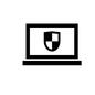 PC スキャン,セキュリティ,ロック,保護,セキュリティソフト,ウイルスチェック,防ぐ,防御,パソコン,ノートパソコンのシルエット素材