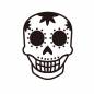 ドクロ ドクロ ドクロ,骸骨,不気味,メキシコ,死者の日,スカルメイク,伝統,文化,風習,11月のシルエット素材