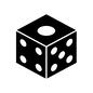サイコロ サイコロ サイコロ,ダイス,スゴロク,一の面,1,すごろく,遊び,ゲーム,正月,新年のシルエット素材