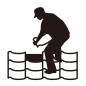 瓦を修理する人 瓦を修理する人 男性,屋根,瓦,和風,diy,工具,道具,日曜大工,工事,修理のシルエット素材