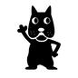 犬 犬 犬,いぬ,イヌ,キャラクター,動物,踊る,挨拶,立つ,手を挙げる,生き物のシルエット素材