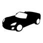車 車 乗り物,停車,車,カー,走行,乗用車,普通車,スポーツカー,オープンカー,自動車のシルエット素材