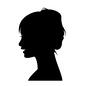 女性の横顔 女性の横顔 感情,話す,会話,横向き,顔,フェイス,face,横顔,アップ,輪郭のシルエット素材