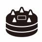 クリスマス(ホールケーキ黒) クリスマス(ホールケーキ黒) クリスマス,ホールケーキ,デコレーションケーキ,黒,イチゴ,プレート,円形,デザート,スイーツ,食べ物のシルエット素材