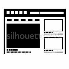 ディスプレイ広告 ディスプレイ,画面,枠のシルエット素材