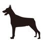 イヌ イヌ イヌ,大型犬,細身,いぬ,犬,横向き,1匹,待つ,止まる,短毛のシルエット素材