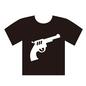 Tシャツ ヒップホップ,Tシャツ,半袖,半袖Tシャツ,ピストル,拳銃,夏,小型拳銃,銃,トップスのシルエット素材