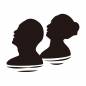 混浴する男女 混浴する男女 男女,見上げる,高齢者,入浴,温泉,お風呂,夫婦円満,混浴,リラックス,旅行のシルエット素材