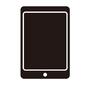 タブレット タブレット タブレット,モバイル,モバイルタブレット,タブレット端末,モバイル機器,通信機器,仕事道具,ビジネスアイテム,仕事グッズ,ビジネスグッズのシルエット素材