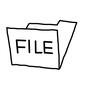 ファイル ファイル ファイル,フォルダ,フォルダー,保管,保存,文具,文房具,ラフ,手書き風,手書きのシルエット素材