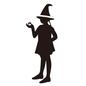 魔女の仮装をする女の子 仮装,コスプレ,ハロウィン,人,人物,女の子立つ,魔女帽子,水晶玉のシルエット素材