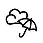 天気 天気 天気,雲,曇りのち雨,くもり,雨,傘,かさ,カサ,天気予報,梅雨のシルエット素材